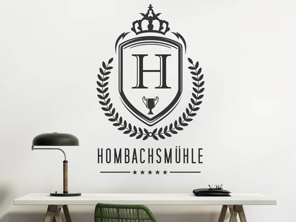 Wandtattoo Hombachsmühle Wappen