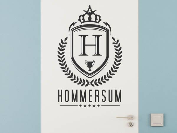 Wandtattoo Hommersum Wappen