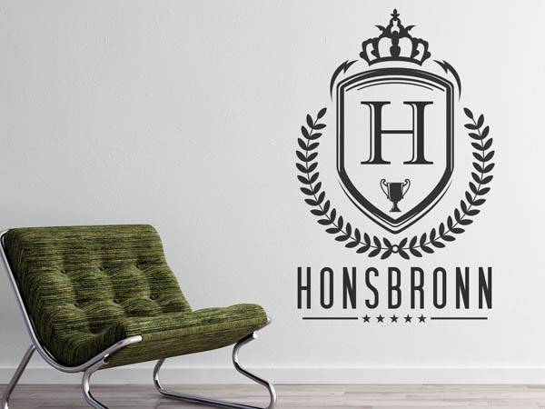 Wandtattoo Honsbronn Wappen