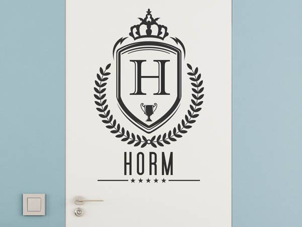 Wandtattoo Horm Wappen