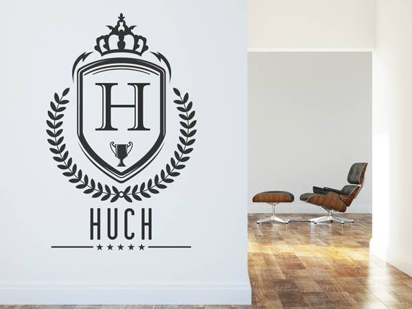 Wandtattoo Huch Wappen