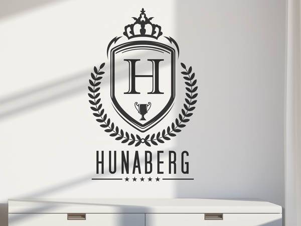 Wandtattoo Hunaberg Wappen