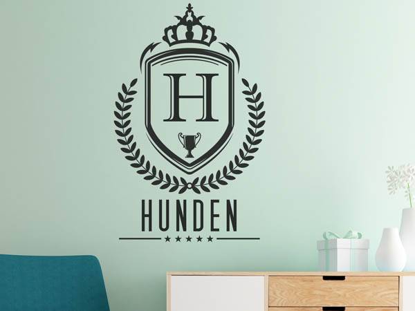 Wandtattoo Hunden Wappen