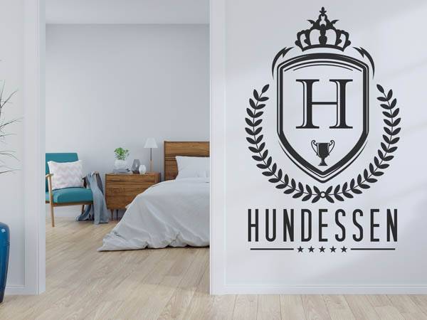 Wandtattoo Hundessen Wappen