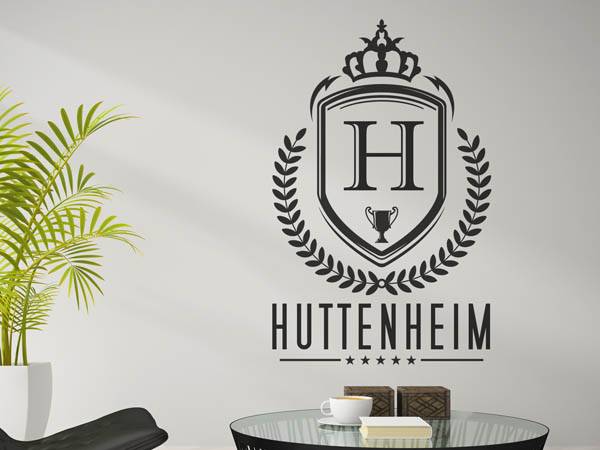 Wandtattoo Huttenheim Wappen