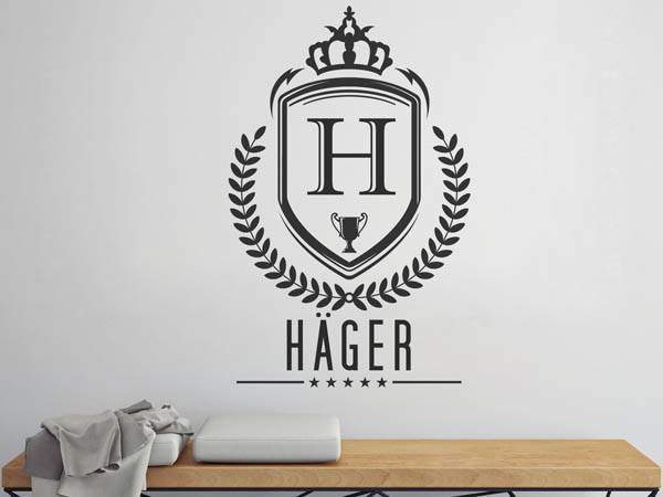 Wandtattoo Häger Wappen