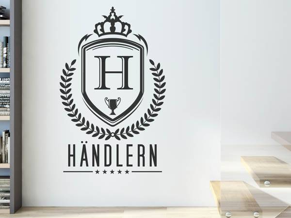 Wandtattoo Händlern Wappen