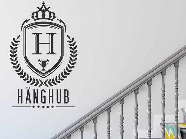 Wandtattoo Hänghub Wappen