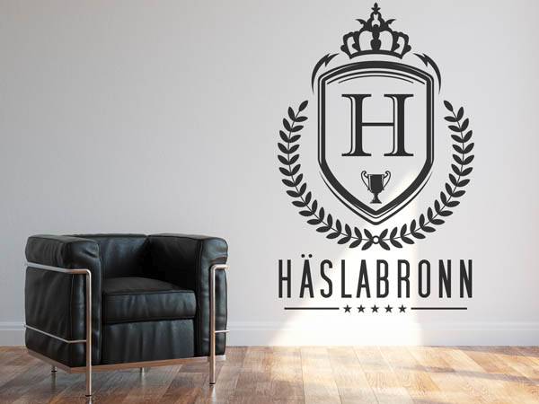 Wandtattoo Häslabronn Wappen