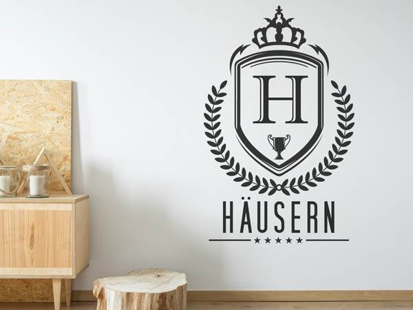 Wandtattoo Häusern Wappen