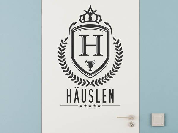 Wandtattoo Häuslen Wappen