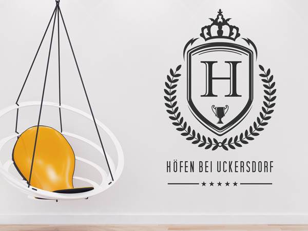 Wandtattoo Höfen bei Uckersdorf Wappen