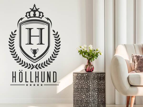 Wandtattoo Höllhund Wappen
