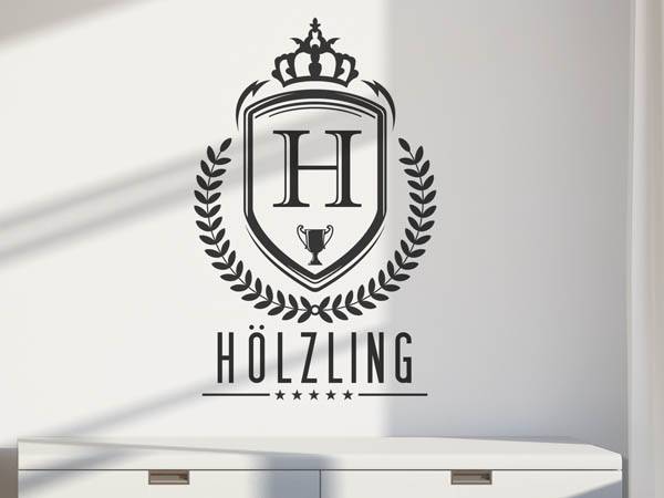Wandtattoo Hölzling Wappen