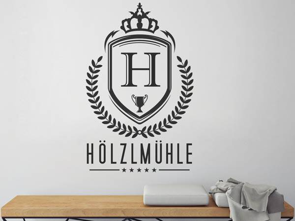Wandtattoo Hölzlmühle Wappen