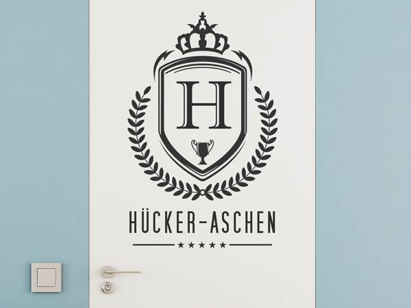 Wandtattoo Hücker-Aschen Wappen