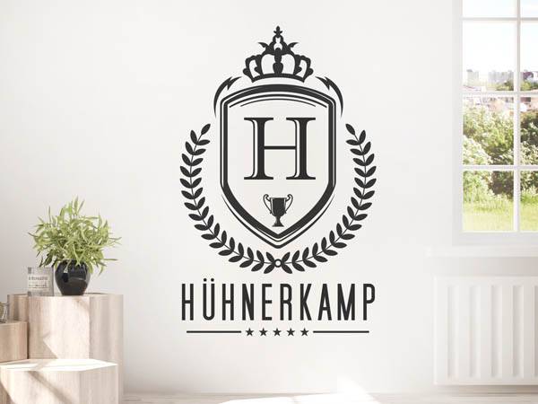 Wandtattoo Hühnerkamp Wappen