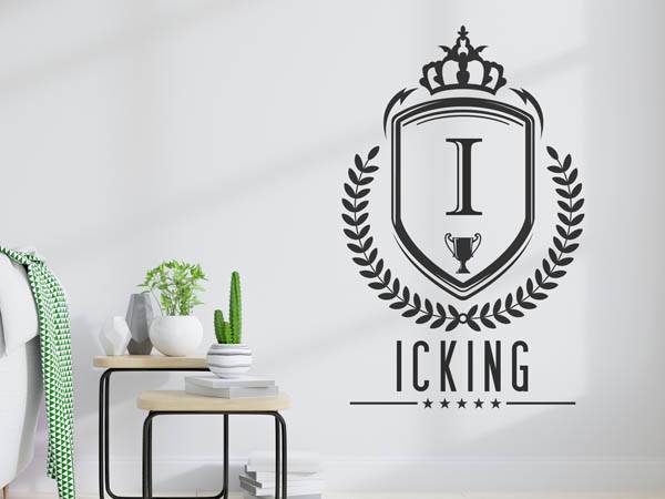 Wandtattoo Icking Wappen