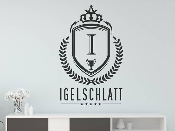 Wandtattoo Igelschlatt Wappen