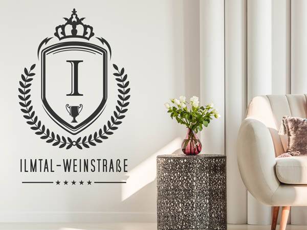 Wandtattoo Ilmtal-Weinstraße Wappen