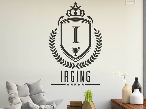 Wandtattoo Irging Wappen