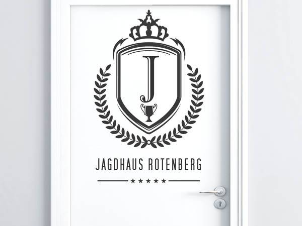 Wandtattoo Jagdhaus Rotenberg Wappen
