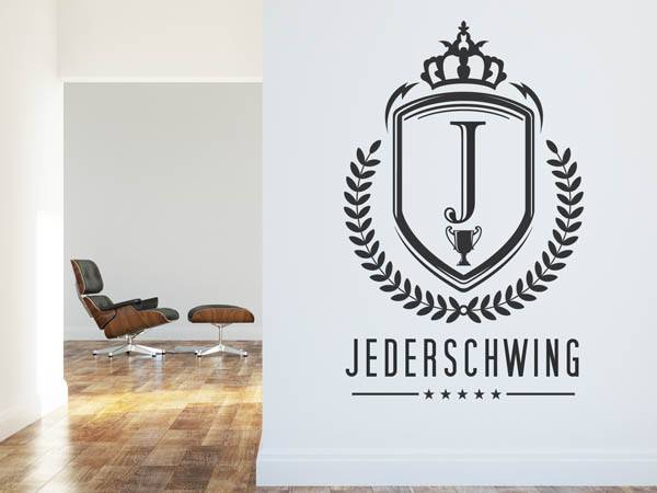 Wandtattoo Jederschwing Wappen