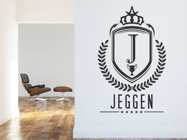 Wandtattoo Jeggen Wappen