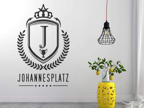 Wandtattoo Johannesplatz Wappen