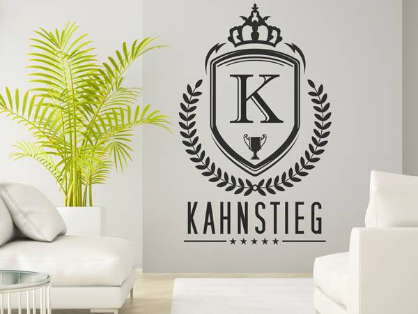 Wandtattoo Kahnstieg Wappen