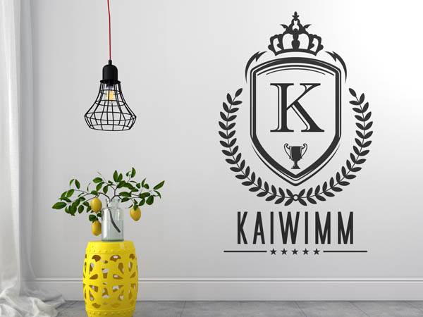 Wandtattoo Kaiwimm Wappen
