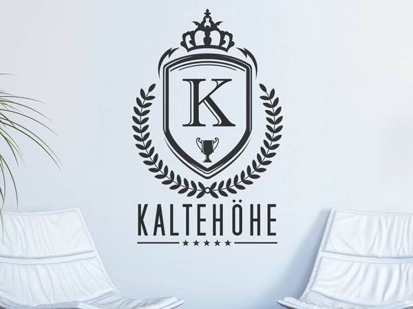 Wandtattoo Kaltehöhe Wappen