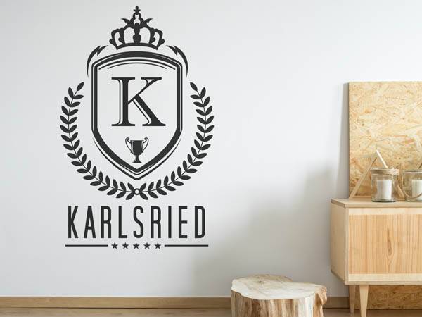 Wandtattoo Karlsried Wappen