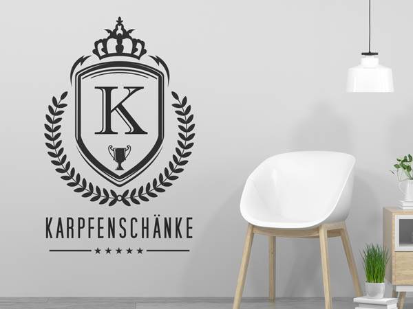 Wandtattoo Karpfenschänke Wappen