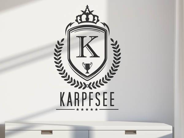 Wandtattoo Karpfsee Wappen