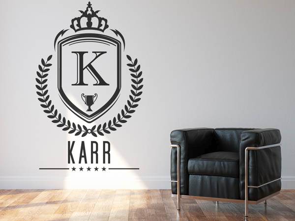 Wandtattoo Karr Wappen