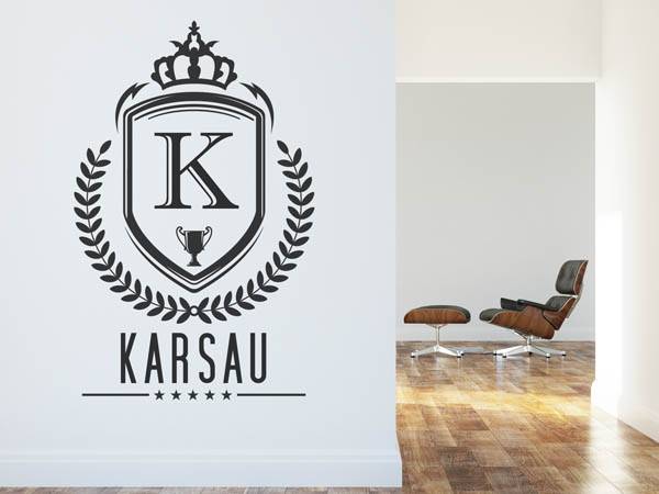 Wandtattoo Karsau Wappen