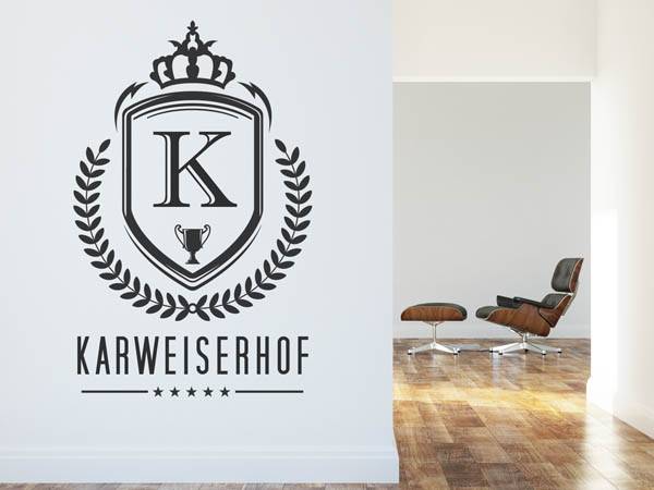 Wandtattoo Karweiserhof Wappen