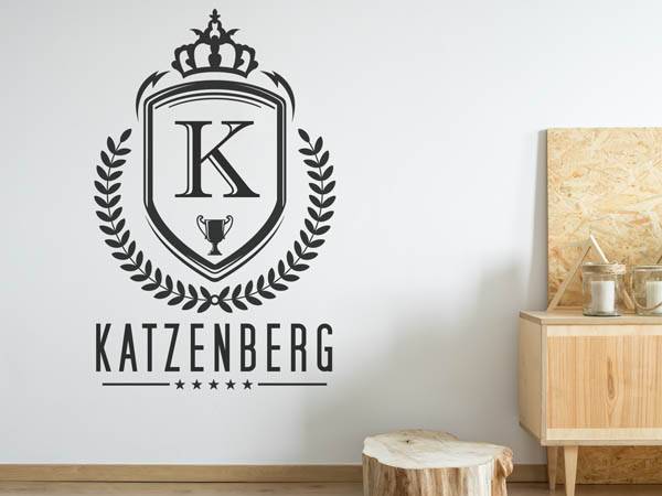 Wandtattoo Katzenberg Wappen