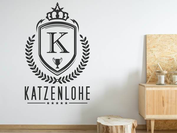 Wandtattoo Katzenlohe Wappen