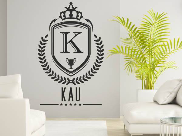 Wandtattoo Kau Wappen
