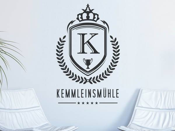 Wandtattoo Kemmleinsmühle Wappen