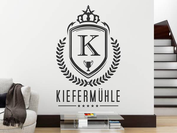 Wandtattoo Kiefermühle Wappen
