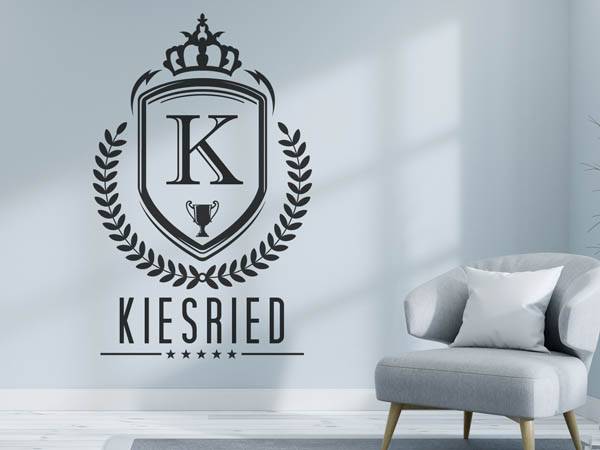 Wandtattoo Kiesried Wappen