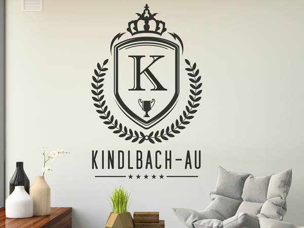 Wandtattoo Kindlbach-Au Wappen