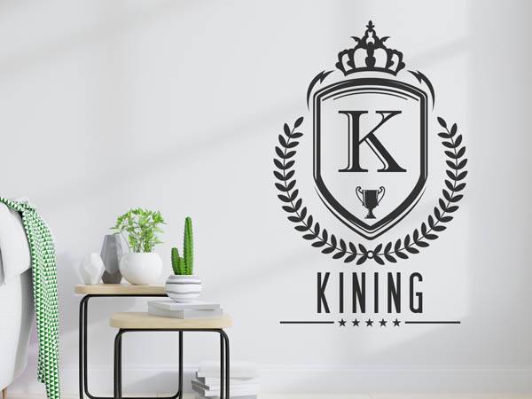Wandtattoo Kining Wappen