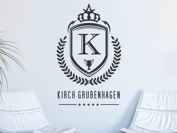 Wandtattoo Kirch Grubenhagen Wappen
