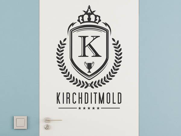 Wandtattoo Kirchditmold Wappen