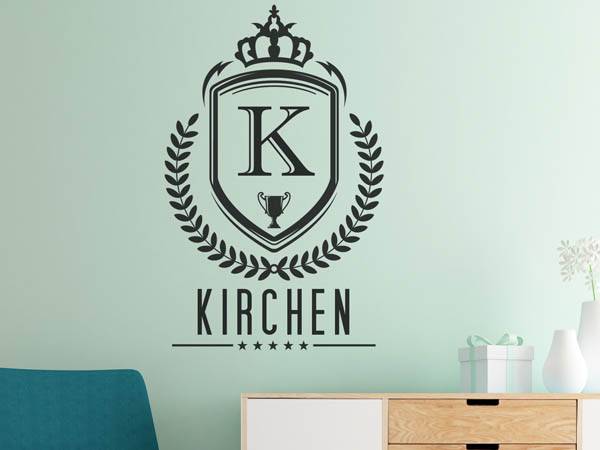 Wandtattoo Kirchen Wappen