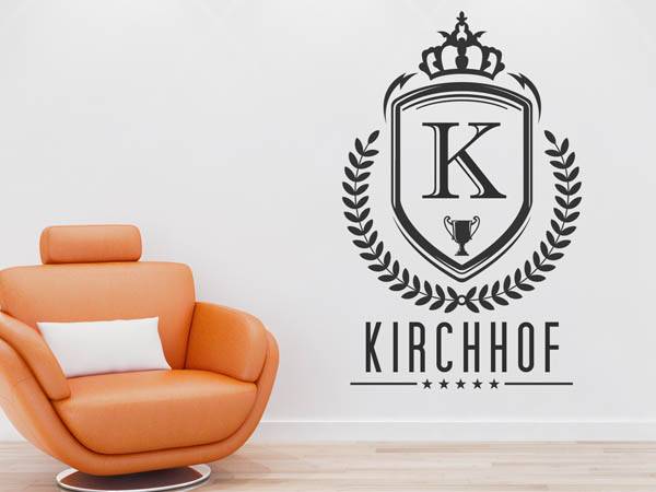 Wandtattoo Kirchhof Wappen